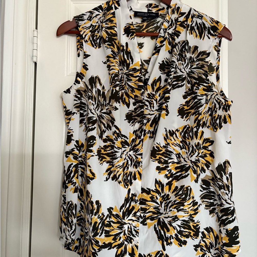 Floral Sleeveless Top - Jones New York Collection size 10